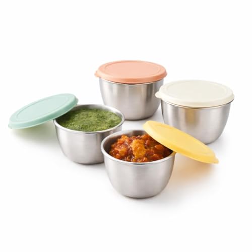 Image of M MCIRCO Glass Meal Prep Containers with Lifetime Lasting Snap Locking Lids Glass Food Containers,Airtight Lunch Container,Microwave, Oven (6 Pcs | 30ml)