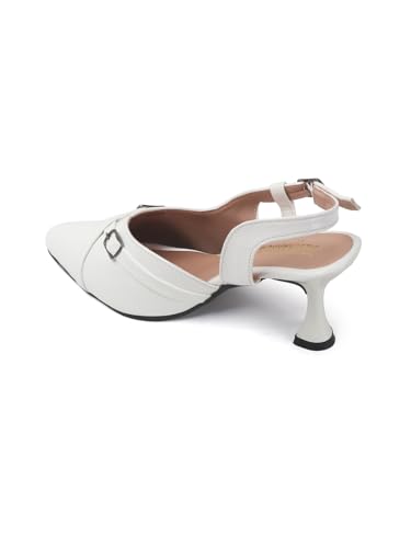 Image of SilverArrow womens Crown Boo Fashion Sandals|Stiletto Heel Sandals With Buckle Closure|Suitable For All Occasion