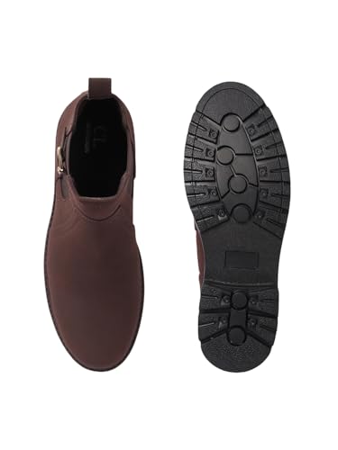 Image of Carlton London Men's Comfortable Chelsea Boot with Buckle