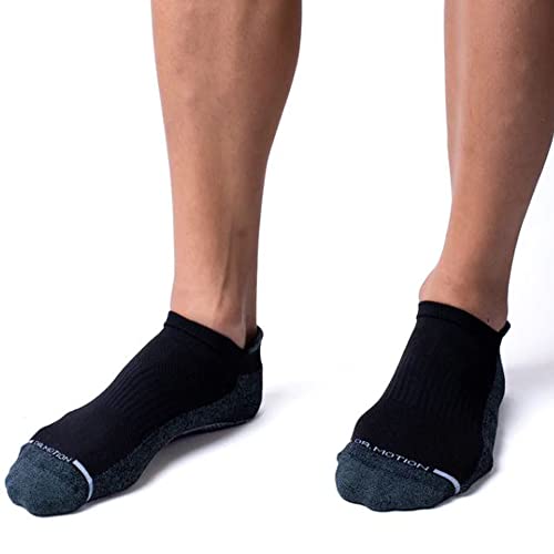 Dr. Motion Mens Low Cut Cushioned Breathable Compression Ankle Socks with Arch Support 6 Pairs2