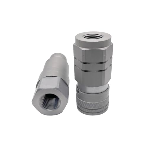 Image of 1 /2″ Flat Face Connect Under Pressure Hydraulic Quick Couplers Set - 1 /2″ SAE Port
