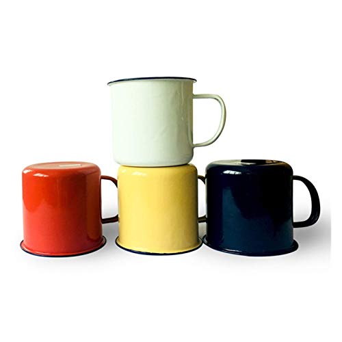 Water Cup Emaille Theekop Keramische Mok Outdoor Home Vintage Ontbijt Melk Koffiekopje Gift Mokken Tumbler (Capaciteit: 500ML, Kleur: Geel) - Image 5