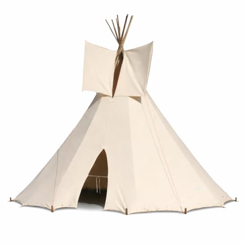 großes Kinder Tipi Kinderzelt Indianer Spielzelt Spielhaus Zelt Tipi Zelt Naturfarben Outdoor und Garten Gartenhaus Cowboy Pferd Hobby Spiel und Spaß