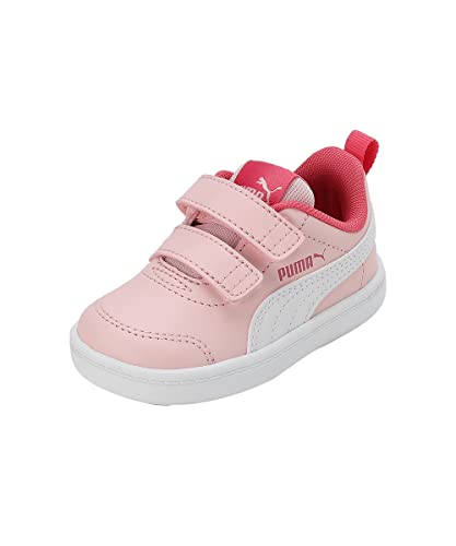 PUMA Courtflex V2 V Inf, Sneaker Unisex niños, Almond Blossom White, 26 EU