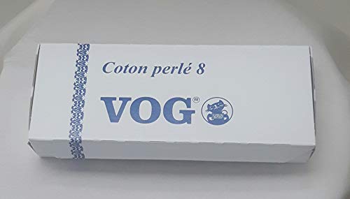 Vog Perle Cotton Size 8 Embroidery Threads - Set Of 10 Balls (10Gr Each) - Yellow & Orange Shades (Column No. 7) #TOP4