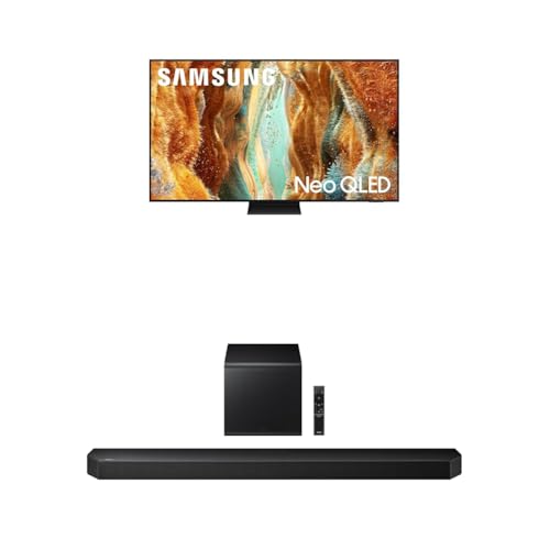 Image of Samsung 75-Inch Class Neo QLED QN70F 4K Mini LED Smart TV (2025 Model) NQ4 AI Gen2 Processor + Samsung Q800F 5.1.2ch Q Series Soundbar + Subwoofer, Wireless Dolby Atmos, (HW-Q800F, 2025)
