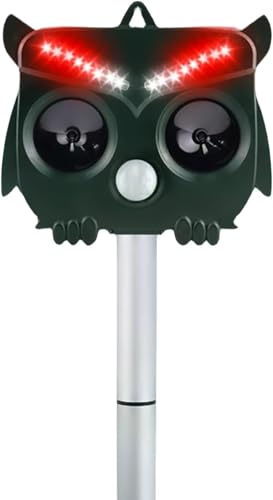 動物撃退器 超音波 ソーラー充電 防水 害獣対策器 熊よけ イノシシ 猫 野良犬 ねずみ 駆除 カラス 鳥獣対策 13-15m感知範囲 ソーラー充電&USB-C 6つ撃退モード/警報音/強力LED