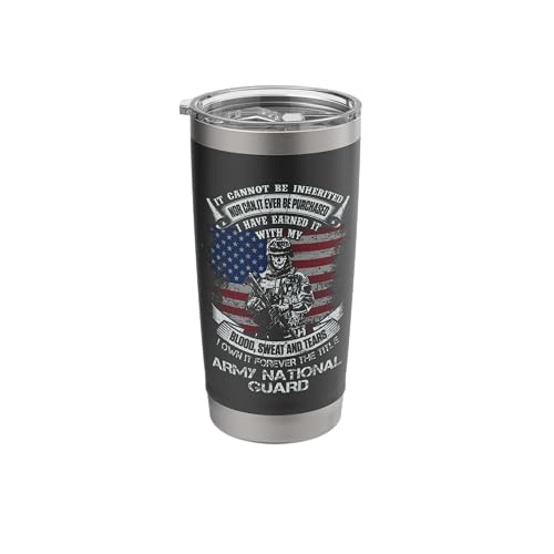 Own Forever The Title National Guard Flag US Military Stainless Steel Insulated Tumbler