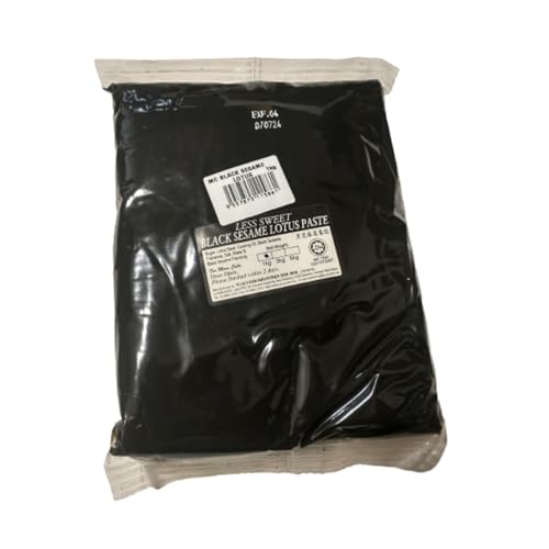 Listo para comer, listo para ser utilizado, pasta de sésamo negro reducido de azúcar para pasteles de luna, pasteles de dolly, baos, bollos, pasteles, tartas, pasteles de arroz Mochis, pasteles Angku,