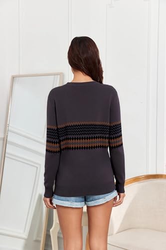 Image of Women's Lightweight Button Down Cardigan Sweaters Long Sleeve Classic V Neck Knit Soft Shrugs with Pocket