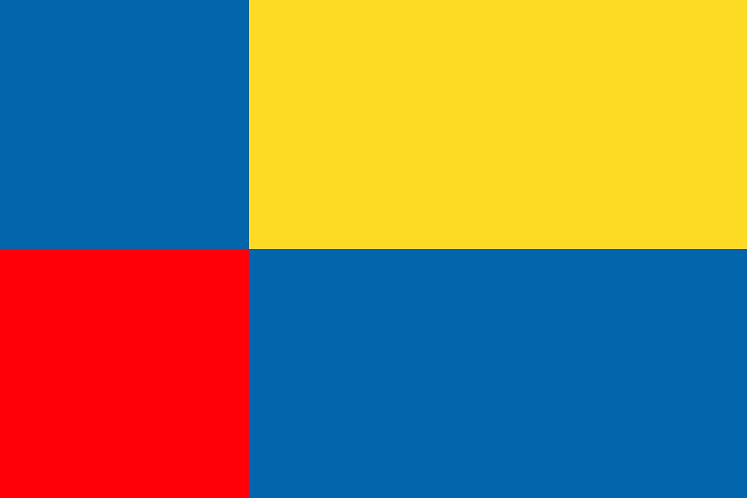 Drapeau Région de Nitra grand pavillon paysage extérieur horizontal