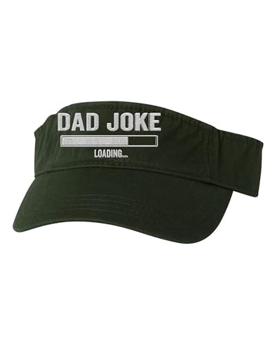One Size Forest Visor Dad Joke Loading Idea Funny Embroidered Visor Dad Hat