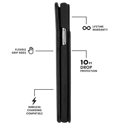 Coque iPhone 11 Pro Max Case-Mate cuir noir protection antichoc