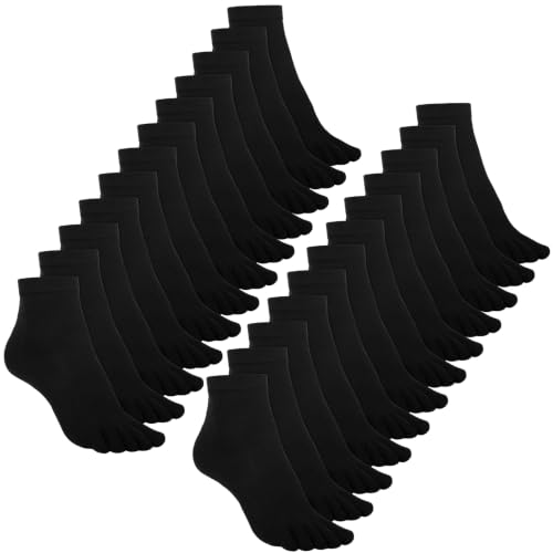 Image of Bencailor 4 /12Pairs Women Toe Sock Five Toe Sock