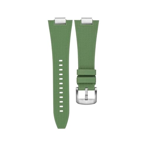 [X] NCbN[X 27mm VREHb`Xgbv For Tissot PRX T137.407 T137.410 tbfo[EHb`oh YuXbg(Green-silver)
