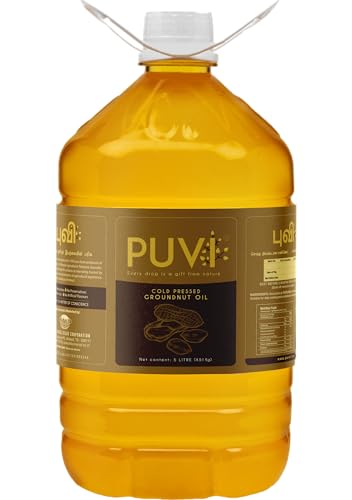 Puvi Cold Pressed Groundnut/Peanut Oil (Virgin, Chekku/Ghani) - 5 Litre