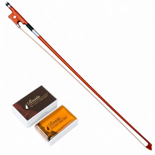 Image of MOCKING BIRD 4 /4 Full Size Violin Bow - Lightweight, Durable Wooden Bow with Natural Horsehair for Student and Professional Use Violin Bow Horse hair for All types of Violin /Viola
