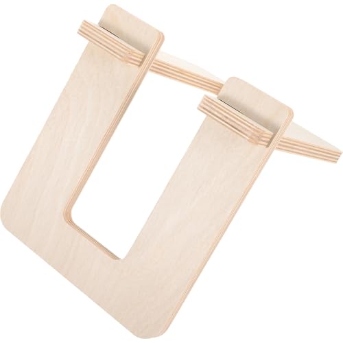 Luxshiny 1 Soporte de Bicicleta para Scooter de Madera Desmontable Práctico y Portátil, Diseño Ligero y Compacto para Estacionamiento en Interiores