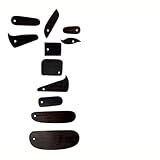 Violiica Juego de luthier de violín y violonchelo de 11 piezas con funciones de raspador, cortador y tabla, 0,4 mm de grosor, fabricación y reparación de violines