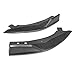 IKON MOTORSPORTS, Rear Splitters Compatible with 2019-2022 Toyota Corolla Hatchback 5Dr, T Style Unpainted ABS 2PCS Set Lower Bumper Chin Lip Diffuser Apron Body Kit, 2020 2021