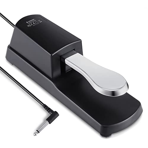 Donner - Pedal de sostenido universal de tipo piano para teclado