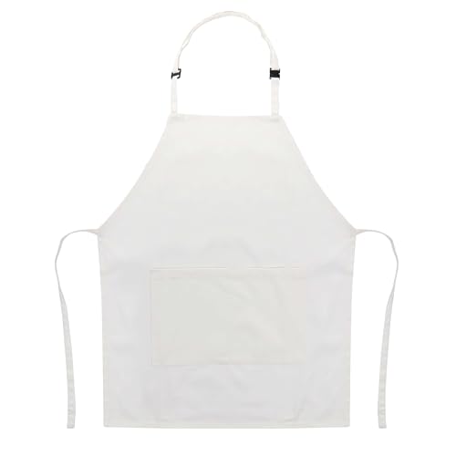 Integriti UK Kids Plain Apron With Front Pocket - Arts Crafts Baking Cooking Party Design Tech - White Black Cream Navy - Image 4