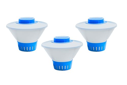 Clorador Margarida Flutuante Para Piscina Vinil e Intex | Suporte Para Pastilhas De Cloro | Flutuador De Cloro | Clorador Para Agua Potavel Consumo Humano | Bóia Flutuante 1un