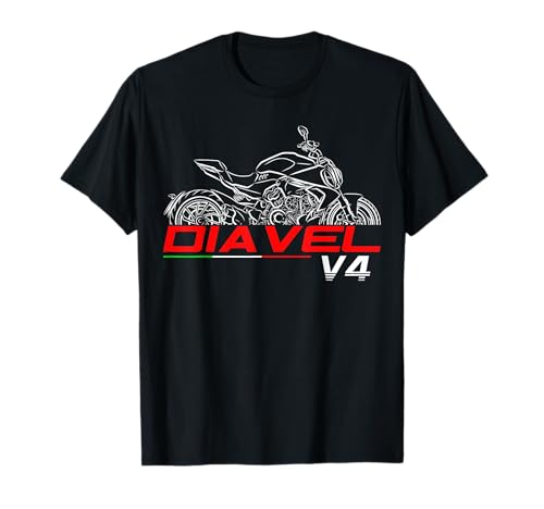 Diavel V4 2023-2024 クルーザーライダー用 オートバイ Tシャツのサムネイル