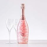 Espumoso Platinvm nº3 de Pétalos de Rosa y Naranja, en pack regalo con dos elegantes copas para degustar.