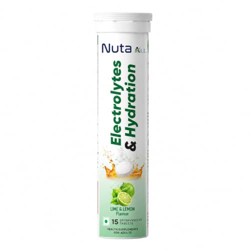 Image of Electrolytes & Hydration Tablets | Effervescent Electrolyte Drink | Lime & Lemon | Supports Hydration & Daily Energy | 15 Tablets