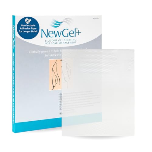 Newgel+ Silicone Gel Sheeting For Scar Management - 5Inch X 6Inch Sheet Clear (1 Per Box)