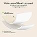 2-Pack Waterproof Baby Crib Sheets for Boys, Girls - 52x28 Viscose Derived from Bamboo Toddler Bed Sheet Neutral, Fitted Crib Mattress Protector Cover for Baby Bedding, Soft & Gentle (Avocado)