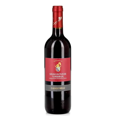 Sangiovese Umbria IGT Linea Casale Milli 750 ml – Vino Rosso Italiano 13% Vol – 100% Sangiovese