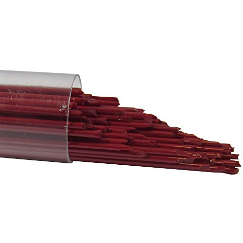 Oceanside Glass Stringers - Cherry Red Transparent (Semi-Opal Striker) - 96 COE - 5oz Tube
