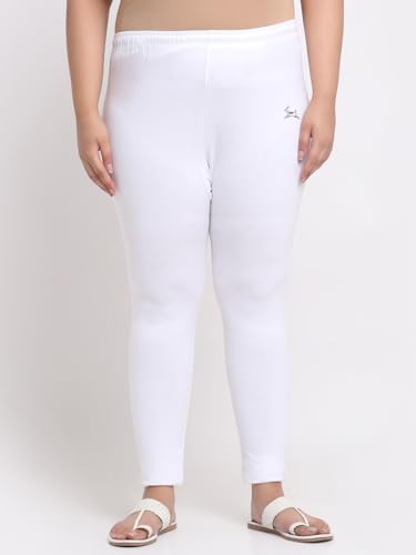 Image of Soft Cotton Ankle Lenght Solid Regular and Plus 35 Colours Leggings for Womens and Girls (Sizes :- M to 6XL)