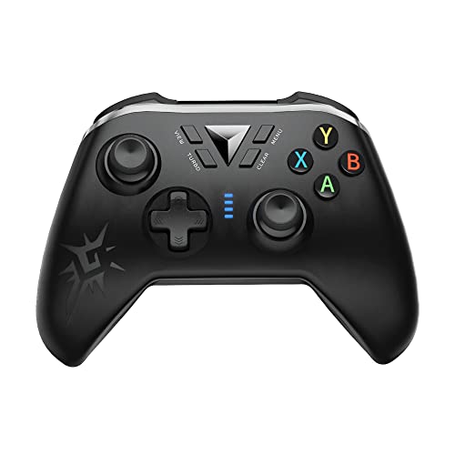 Image of TCOS TECH Wireless Controller Compatible with Desktop /Laptop / PS3 / PC Windows 7 /8 /10 /11 Wireless Gamepad Remote Controller with 2.4GHZ Wireless USB Receiver Adapter & Type C USB Cable - Black
