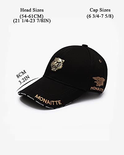 Gorra de béisbol lisa con parche de tigre ajustable unisex miniatura 2