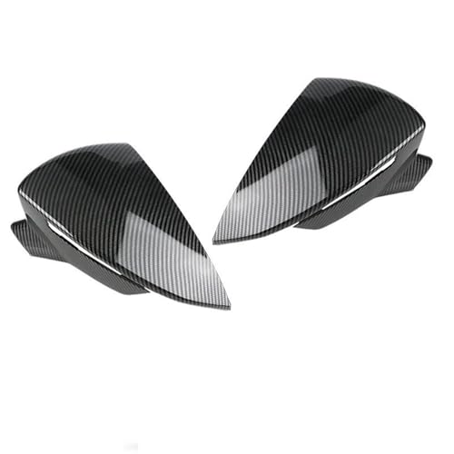 Coques de rétroviseurs en fibre de carbone noire pour Seat Leon MK3