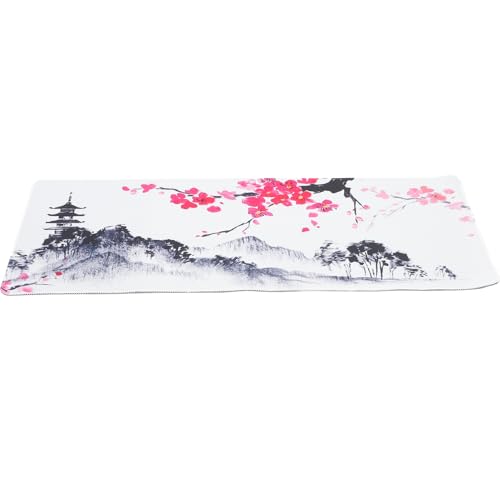 Tapis de souris de jeu vert grand format et sous-main en feutre