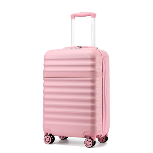 Kono 20" TSA Hardshell Carry-On Luggage Pink