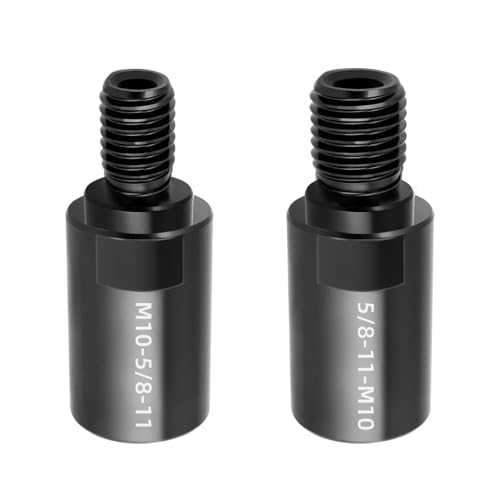 2Pcs Angle Grinder Arbor Thread Adapter 5/8"-11 Female to M10(3/8") Male | M10(3/8") Female to 5/8"-11 Male,Thread Adaptor for Cutting Wheel, Polishing Pads,Rotary Attachment etc,C...
