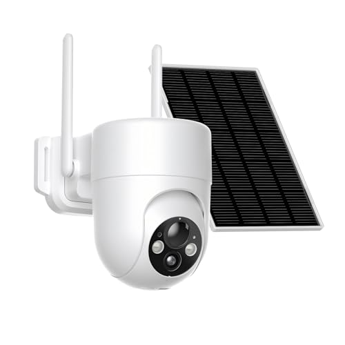 Wireless Solar Security Camera with 2K Night Vision