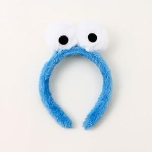 LUZTACT Eyes Headband Blue Monster Headwear Yellow Cartoon Fuzzy Costume Novelties Headbands Halloween Party Wear Accessory