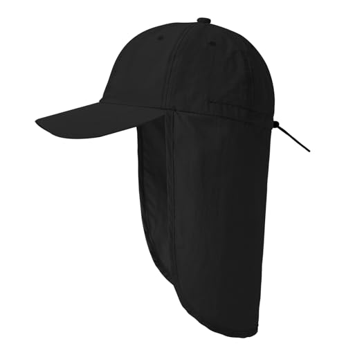 Image of American Trends Mens Sun Hat with Neck Flap, UV Protection Outdoor Flap Hat, Packable Soft Fishing Hiking Gardening Hat