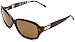 Kate Spade Women's Annikps Polarized Rectangular Sunglasses,Tortoise Stripe Frame/Brown Lens,One Size