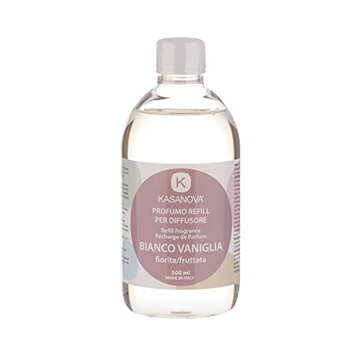 Recharge Vanille Blanc 500 ML, Luca Trazzi Transparent Parfum d'ambiance