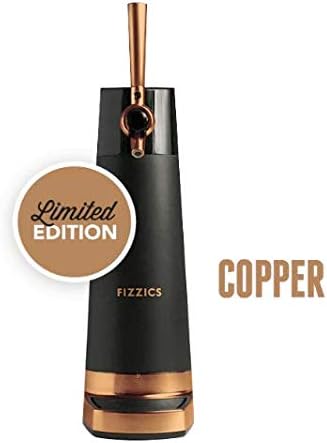 FIZZICS - DraftPour Beer Dispenser - Converts Any Can or Bottle Into a Nitro-Style Draft, Awesome Gift for Beer Lovers - Copper