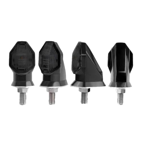 Clignotants ambre de moto 12V universels avec ampoule de 8mm pour feux de route