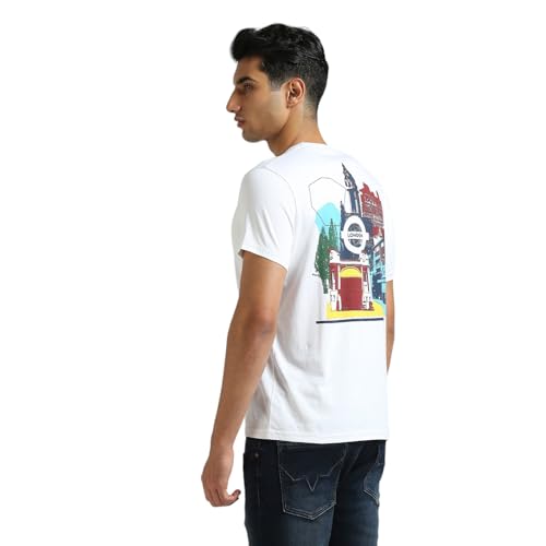 Image of Pepe Jeans Men T-Shirt|Cotton|Slim Fit