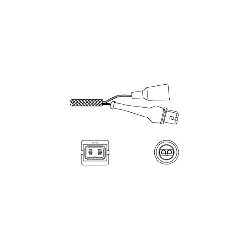 Sonde lambda chauffée DELPHI 1215mm pour optimiser la combustion VW Golf 2